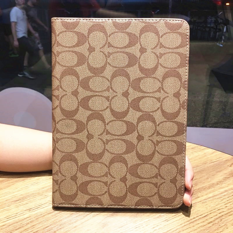 Classic Signature Pattern iPad Case in Khaki