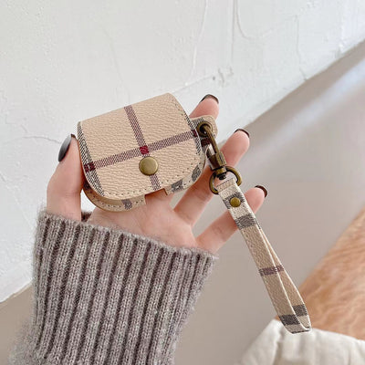 Luxury AirPods Case with Burberry Design