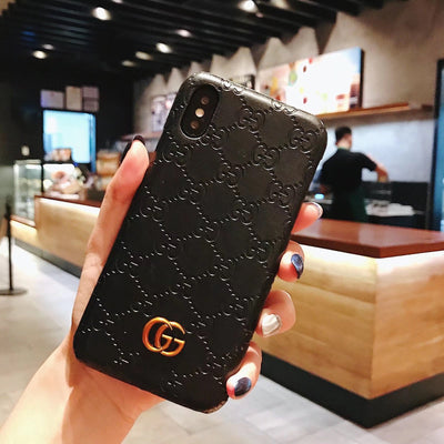 Sleek iPhone Case with Debossed Gucci Logo