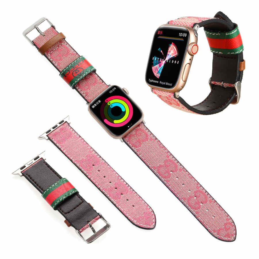 Luxury GG & Bur Strap for Apple Watch