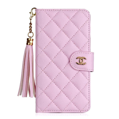 Elegant Chanel Phone Cover with Card Slots