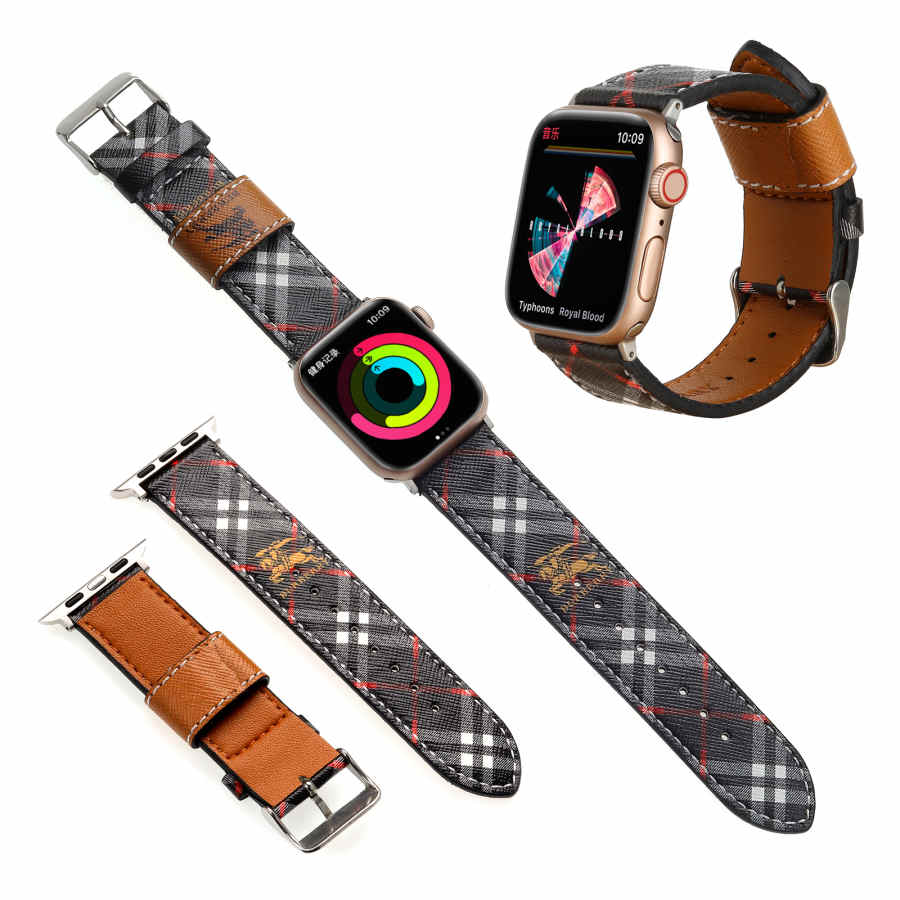 Luxury GG & Bur Strap for Apple Watch