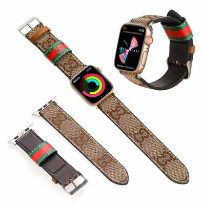 Luxury GG & Bur Strap for Apple Watch