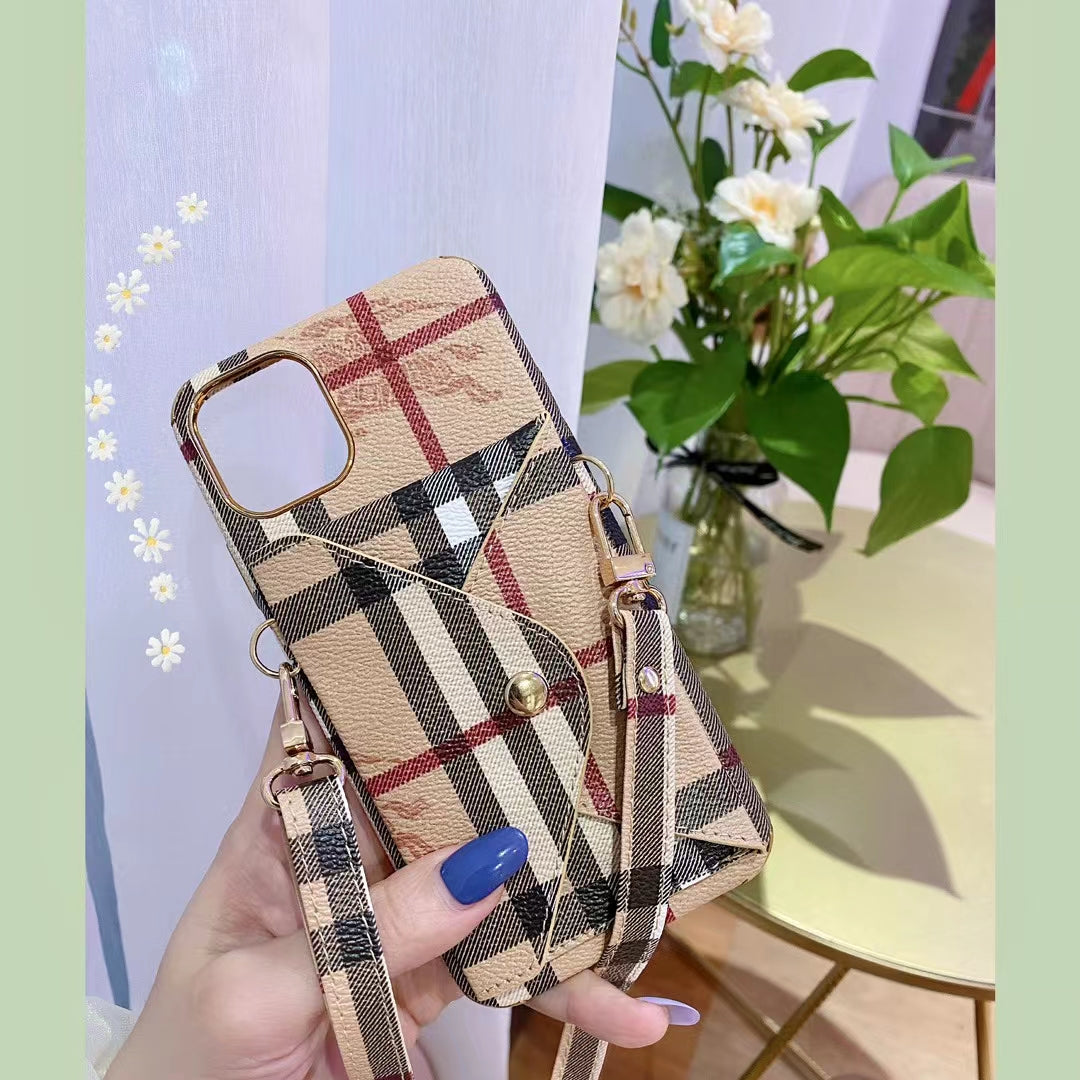 Burberry wallet fashion phone case