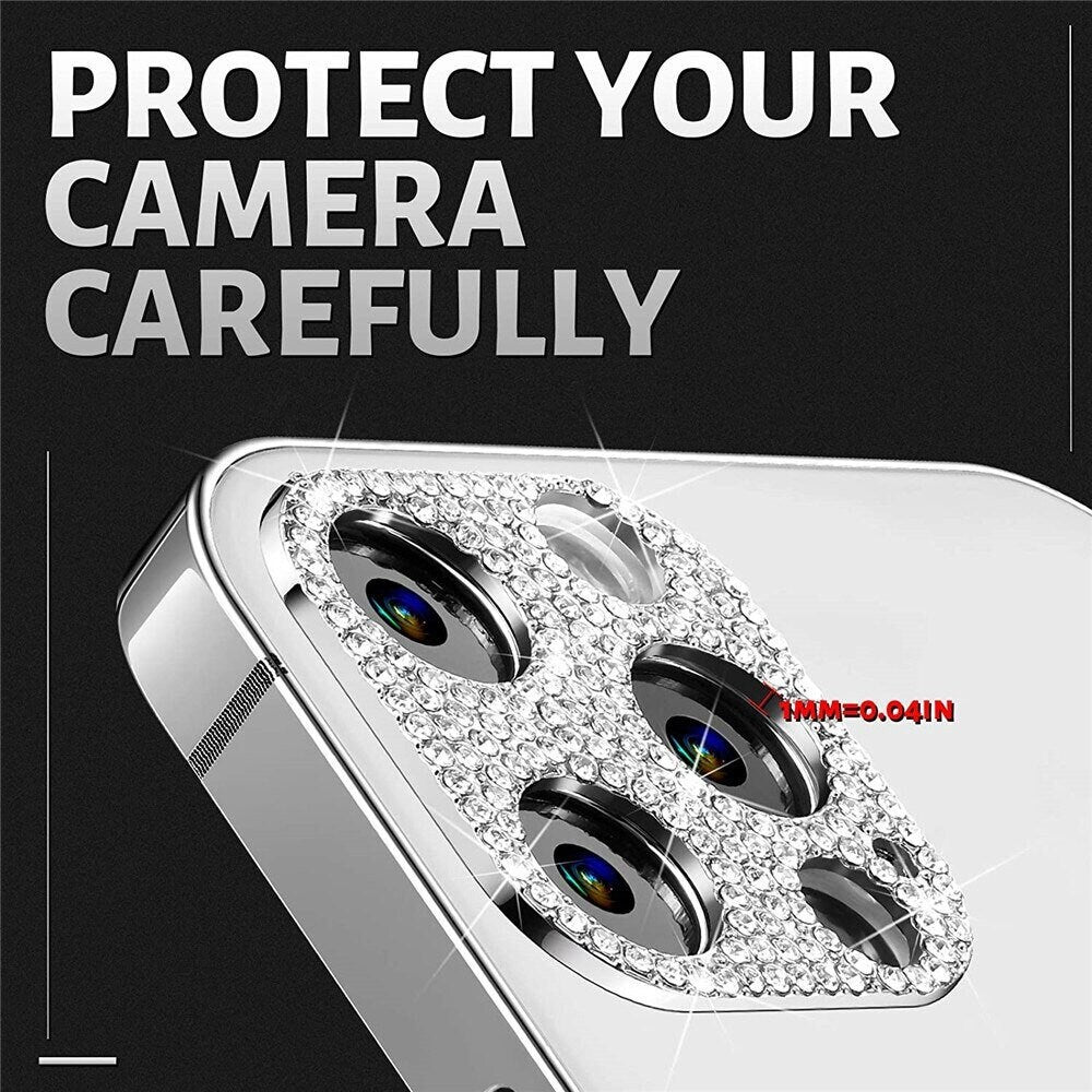 Luxury 3D Diamond Full Camera Protector