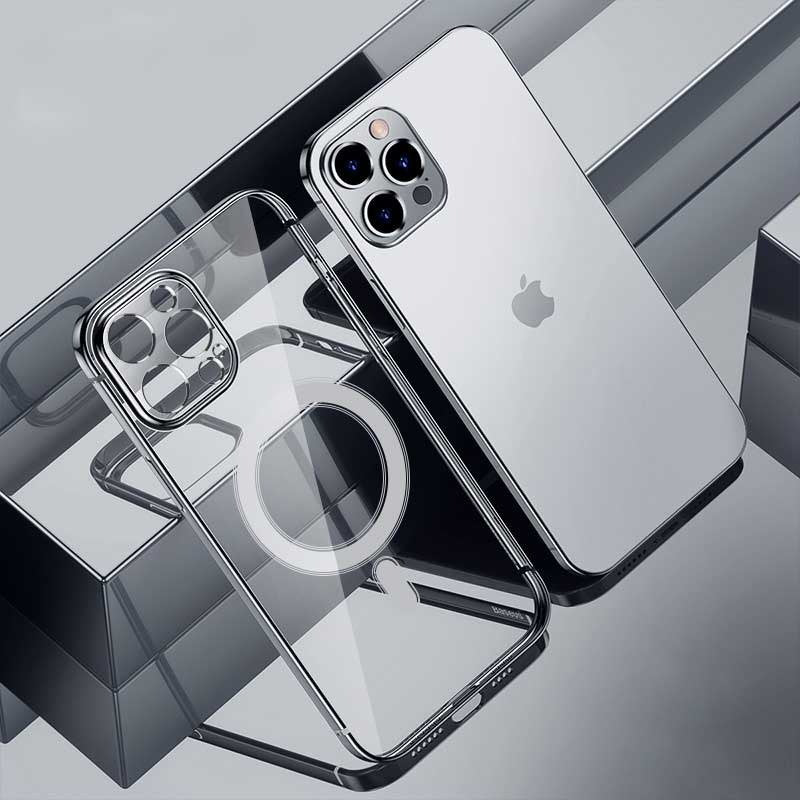 Transparent Magnetic Charging TPU Protective Cover