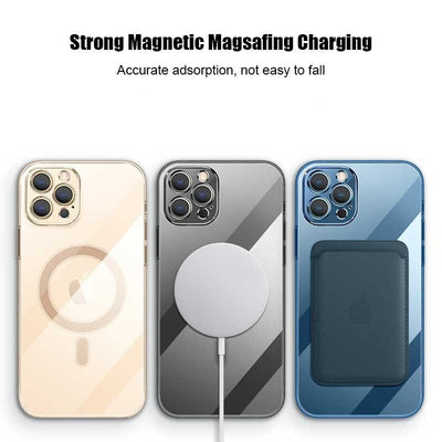 Transparent Magnetic Charging TPU Protective Cover