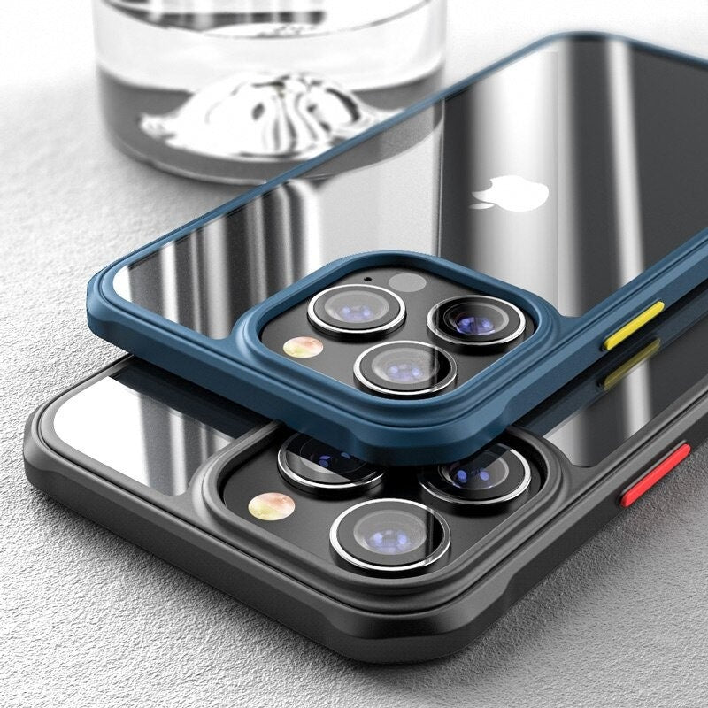 Double Color Shockproof Transparent Case