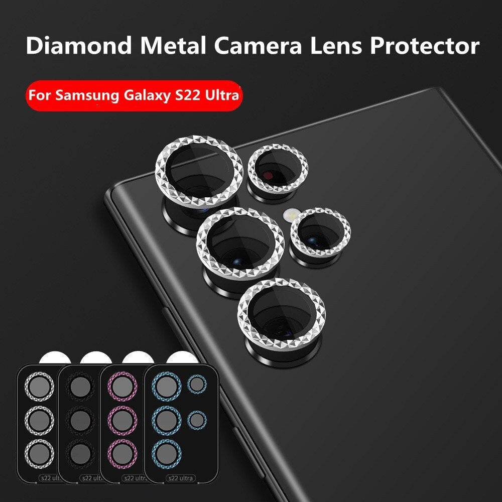 Diamond Ring Camera Lens Protector Glass 