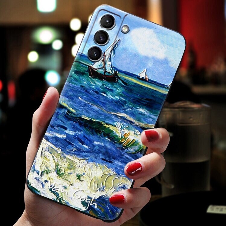 The Starry Night And Sunflowers Art Phone Case 
